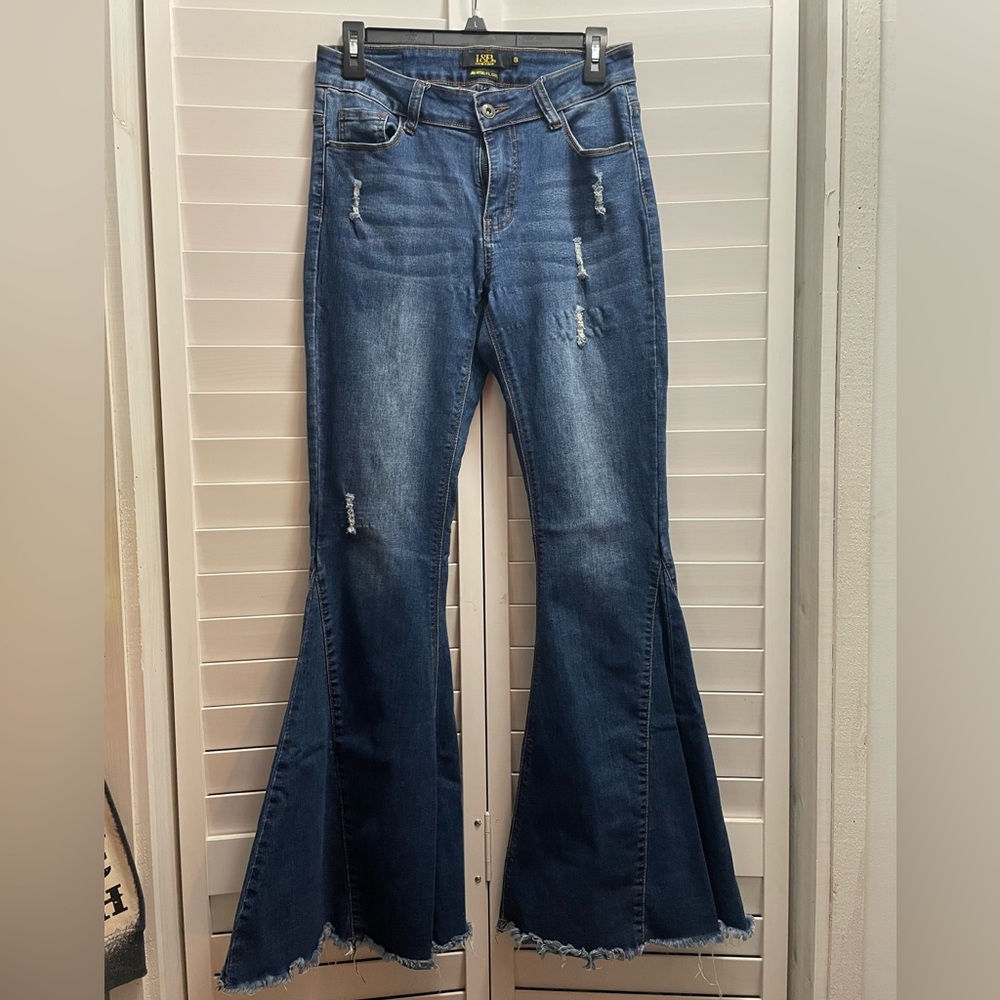L&B Mid Rise Flare Jeans
